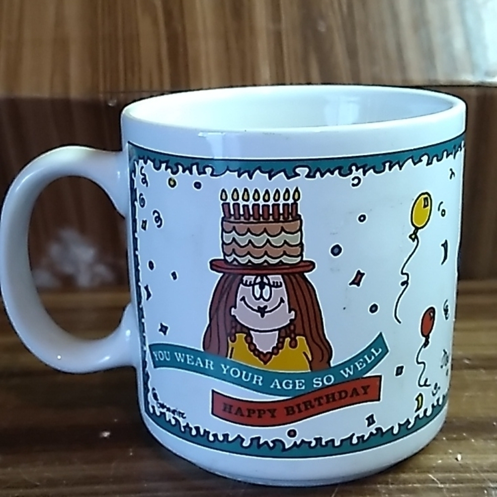 Vintage Ganz Cathy Birthday mug coffee ☕ cup